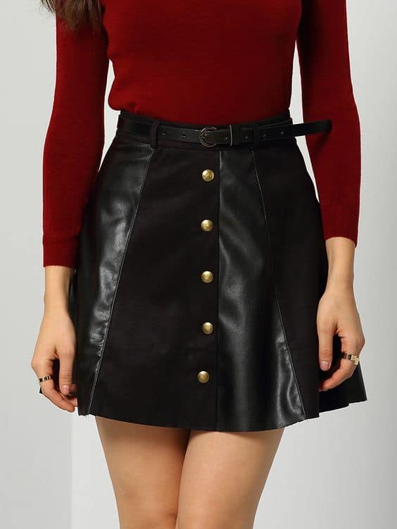 How Do You Wear A Black Button Down Skirt 2023