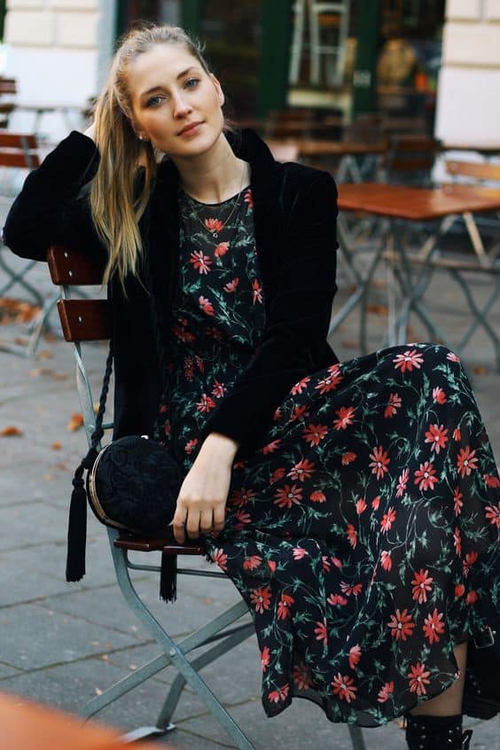 What Can I Wear With A Black Floral Dress 2023