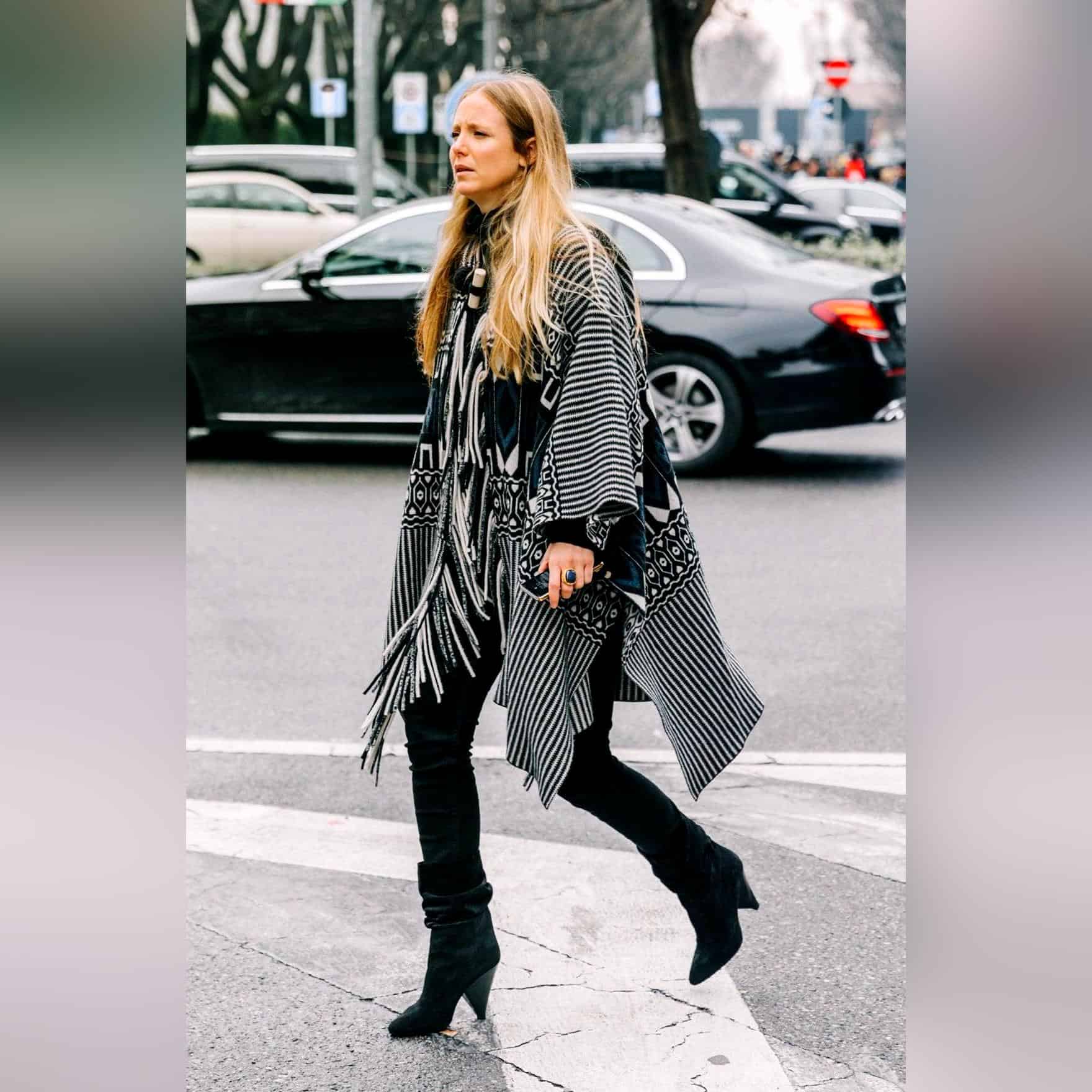 How To Style A Poncho: Fashionable Outfit Ideas For Women 2023