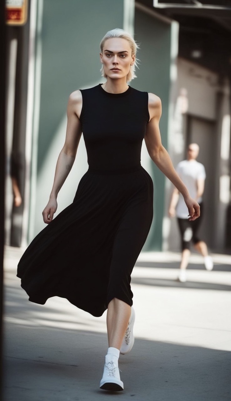 Black Dress White Sneakers Tips And Outfit Ideas 2023 1186